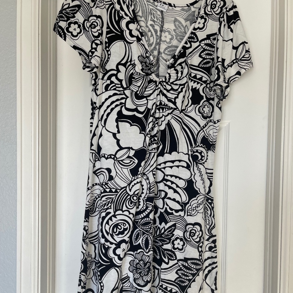 Thee Dots Graphic Floral Dress